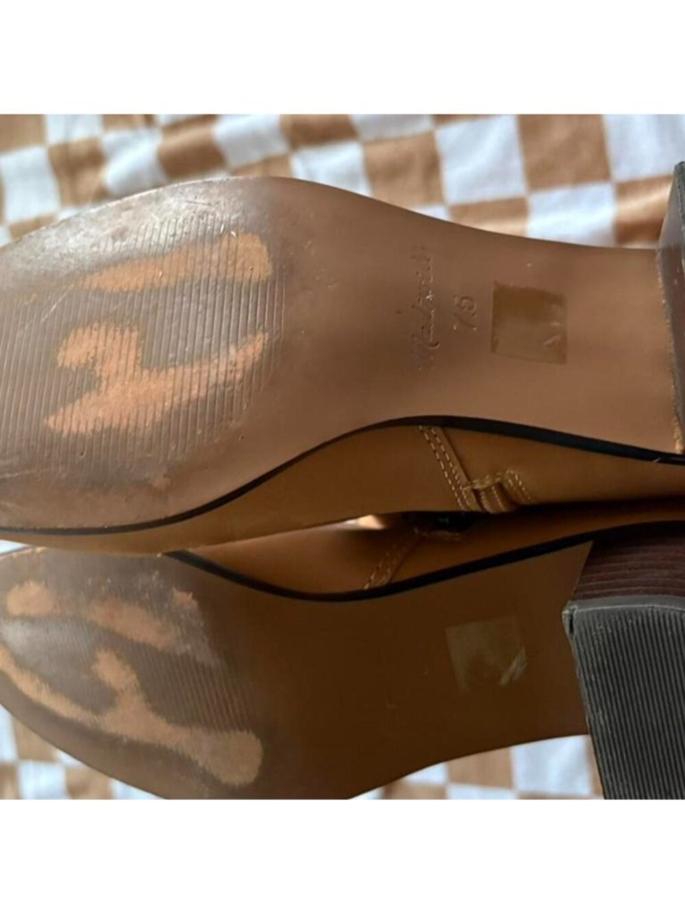 Madewell tan genuine leather boots - Picture 2 of 5